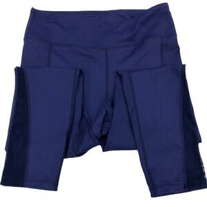 Attraco Mesh Leg Panel Leggings Blue Purple XL